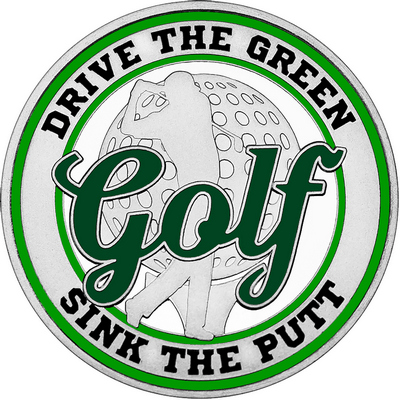 Dark Green "Golf" with Green Outer Circular Borders